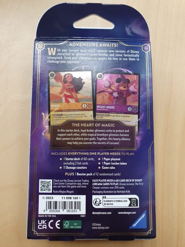 Disney Lorcana TCG: The First Chapter Starter Deck - The Heart Of Magic - Image 3