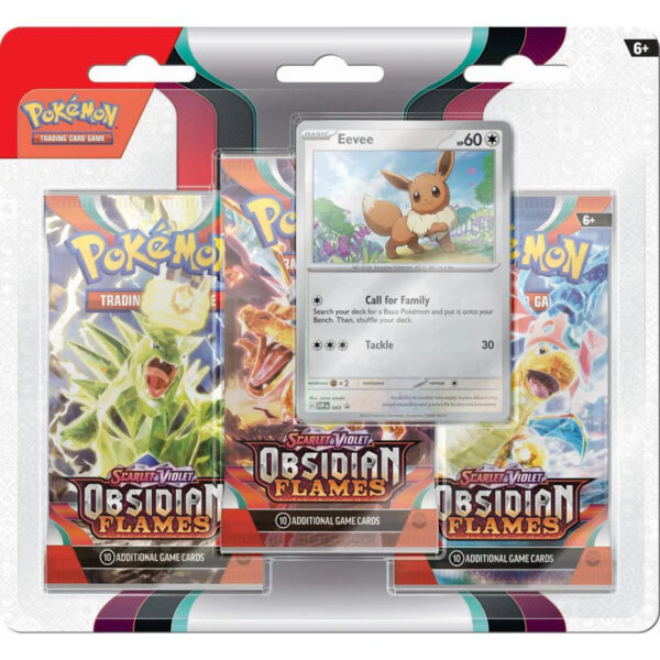 Pokemon TCG Scarlet & Violet 3 Obsidian Flames 3-Pack - Image 3