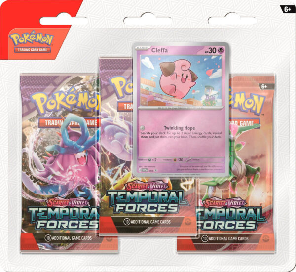 Pokemon TCG Scarlet & Violet 5 Temporal Forces 3-Pack Blister - Image 2