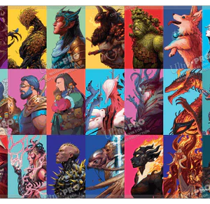 Magic: The Gathering Modern Horizons 3 Stitched Playmat - Pop Art Medley