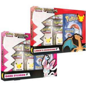 Pokemon TCG 25th Anniversary Celebrations Collection Lance's Charizard V / Dark Sylveon V