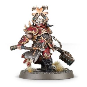 Blades of Khorne Aspiring Deathbringer With Goreaxe And Skullhammer