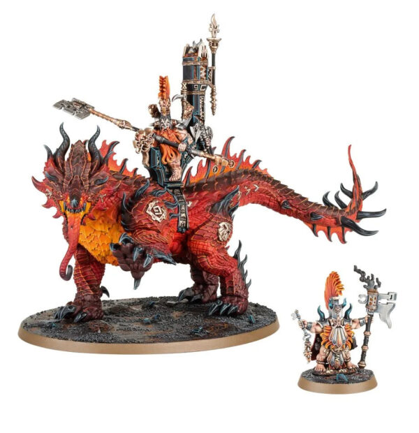 Fyreslayers Auric Runefather on Magmadroth - Image 2