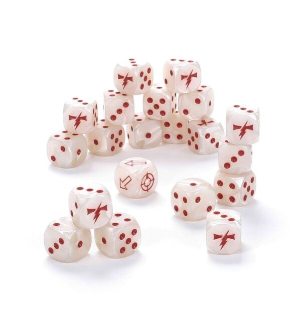 Warhammer Horus Heresy Legion Dice White Scars - Image 2