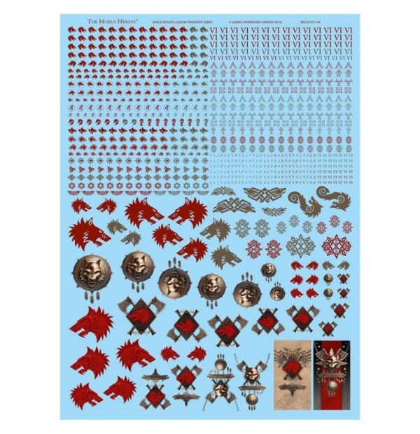 Horus Heresy Space Wolves Legion Transfer Sheet