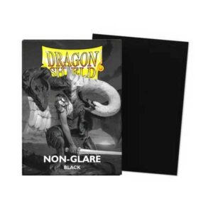 Dragon Shield Matte NonGlareSleeves Standard Size - Black V2 (100)