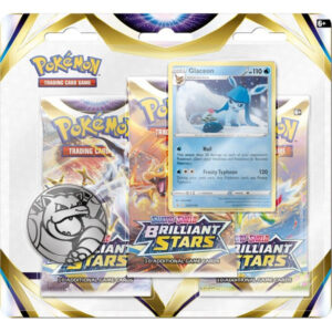 Pokemon TCG Sword & Shield 9 Brilliant Stars 3-Pack Booster
