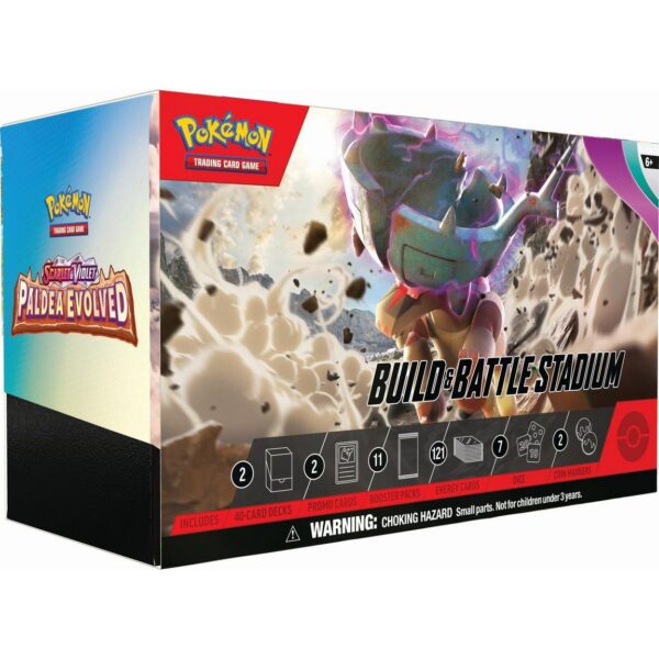 Pokemon TCG Scarlet & Violet 2 Paldea Evolved Build and Battle Stadium