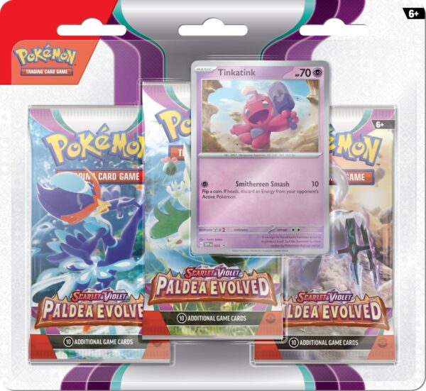 Pokemon TCG Scarlet & Violet 2 Paldea Evolved 3-Pack Booster - Image 3