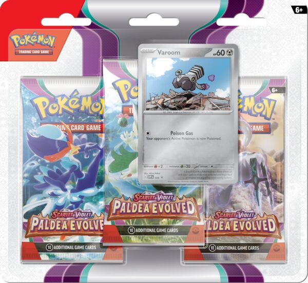Pokemon TCG Scarlet & Violet 2 Paldea Evolved 3-Pack Booster - Image 2