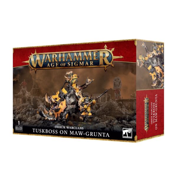 Orruk Warclans Ironjawz Tuskboss On Maw-Grunta