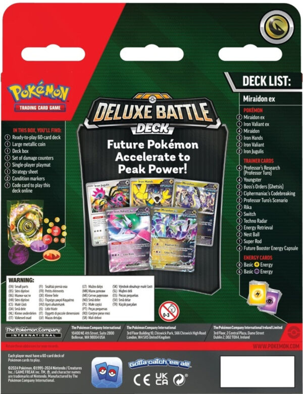 Pokemon TCG Deluxe Battle Deck Miraidon ex - Image 2