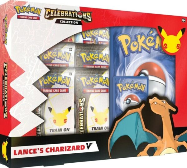 Pokemon TCG 25th Anniversary Celebrations Collection Lance's Charizard V / Dark Sylveon V - Image 2