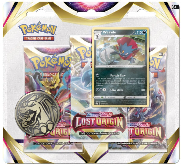 Pokemon TCG Sword & Shield 11 Lost Origin 3-Pack Booster - Image 2