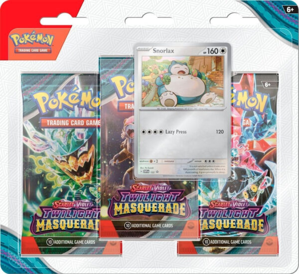 Pokemon TCG Scarlet & Violet 6 Twilight Masquerade 3-Pack Blister - Image 2