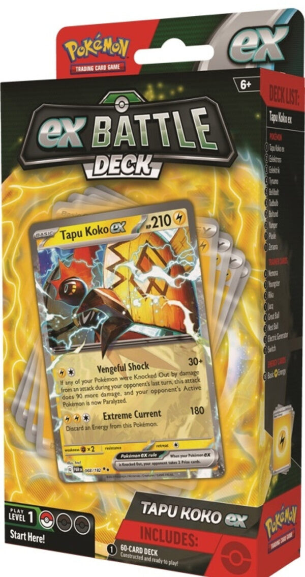Pokemon TCG ex Battle Tapu Koko ex / Iron Leaves ex - Image 2